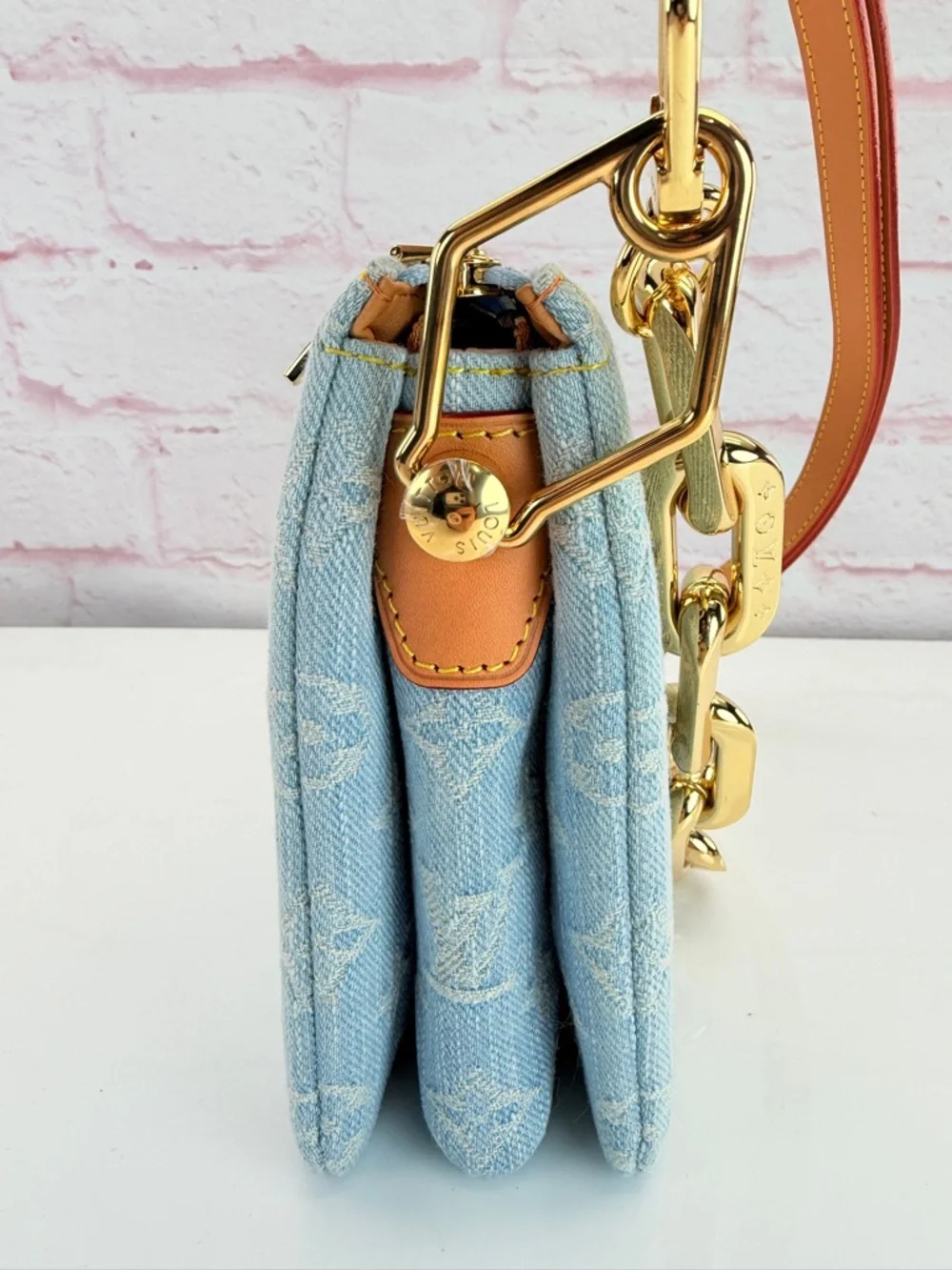 Louis Vuitton Monogram Denim Coussin BB Sky Blue